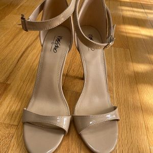 Target Ankle Strap Nude Heels Size 8 Heeled Sandals